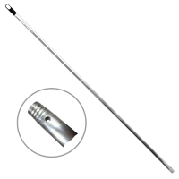 Ручка-палка УНИВЕРСАЛЬНАЯ металлическая с отверстием и резьбой 140 см d21 мм 