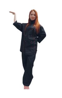 Костюм ПОВАРА 35хб/65пэ, пл.135, черный