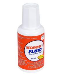 Корректор с кисточкой KORES, на спиртовой основе 20 мл.