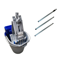 Тележка(Комплект) для ручной мойки пола МИНИ + Рукоятка сборная ТМ РОСМОП