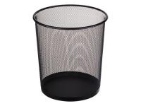 Корзина для бумаг металлическая сетка 12 литров REDONDA PERFECTO LINEA  черная
