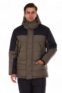 Куртка утепленная ТНЗМИМ-2 на замке ткань ДЮСПО 100пэ, пл.110, хаки/чёрн., р.48-50/170-176