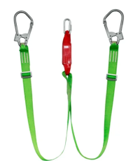 Строп аАдрег+К50+Кс (лента) с амортизатором, двойной, регулируемый, 1-2м