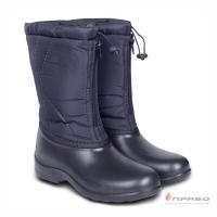 Сапоги утепленные ЭВА женские 28 см на молнии, черные, р.36-42