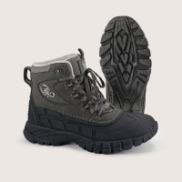 Ботинки утепленные ЖУК на резиновой подошве флис/мех т.сер/черн р.42