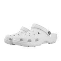 Сабо-сланцы с перфорацией ЭВА женские, с ремешком, белый