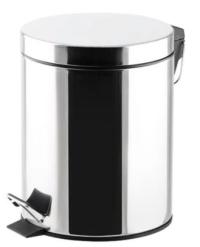 Урна для мусора металлическая с крышкой и педалью 5 литров  PERFECTO LINEA