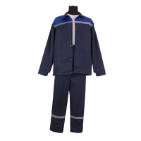 Костюм с брюками КАРЕЛИЯ-1 80хб/20пэ, пл.260, т.син/вас.