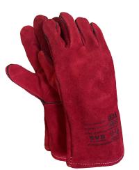 Краги КРАСНЫЕ спилковые на подкладке