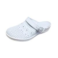 Сабо с перфорацией белые, женские