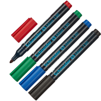 Маркер перманентный SCHNEIDER 1-3 мм, в ассортименте