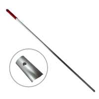 Ручка-палка (черенок без резьбы) металлическая 140 см d 23,5 мм м.AS140GY