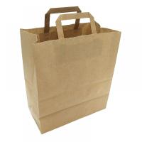 Пакет бумажный ПД 350*150*450 б/п 80гр пл. ручкой БУН