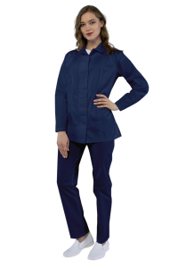 Куртка женск. ХАССП-ПРЕМИУМ 35хб/65пэ, пл.160, синий