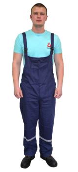 Полукомбинезон СТАНДАРТ, 35хб/65пэ, пл.210, синий