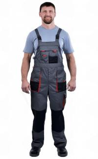 Полукомбинезон ХАМЕРТОН 35хб/65пэ, пл.240, серый