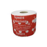Бумага туалетная со втулкой СПАРТАК 50 м