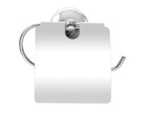 Держатель для туалетной бумаги металл хром с козырьком PALEX
