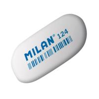 Ластик Milan 124, 49*23*9 мм, овальный, ассорти