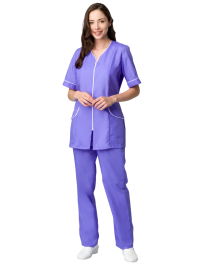 Костюм (блуза, брюки) женский ВЕРА 35хб/65пэ, пл.120, сиреневый