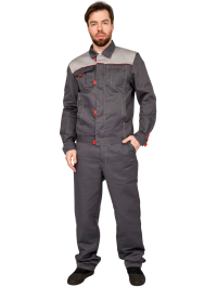 Костюм с п/к ФАВОРИТ-К 30хб/70пэ, пл.220, сер.