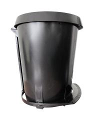 Урна для мусора пластиковая, с крышкой, с педалью, с ведром-вкладышем 11 литров БЗПИ