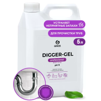 Средство GRASS DIGGER-Gel PROFESSIONAL для устранения засоров, канистра 5,3 кг