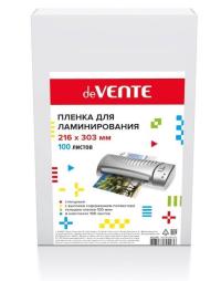 Пленка для ламинирования А4/100 deVENTE глянец, 100л