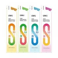 Грифель 0,5 мм DELI 2B для автоматических карандашей 20 шт, в тубе