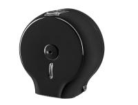 Держатель для туалетной бумаги пластик в больших рулонах, закрытый,  черный PALEX