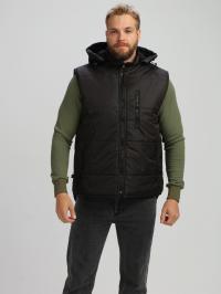 Жилет утепленный РЕЗКО РЕСПЕКТ на замке, с капюшоном, 100пэ, пл.135, черн.