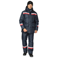 Костюм утепленный с п/к ТРЕНД 100пэ, пл.95, синий/красный