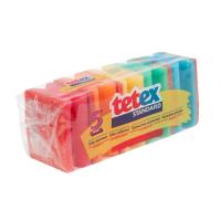 Губки бытовые TETEX высокие с отверстием под руку 5шт  85х65х40мм