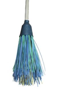 Метла круглая для уборки улиц 4-кольцевая с черенком