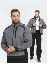 Куртка PROFLINELEADER 100пэ, пл.280, серо/черная