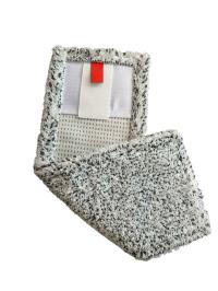 Сменная насадка для швабры МИКРОФИБРА МЕЛАНЖ ПРЕМИУМ 44х16см., для держателя 40х11см., карман+язык