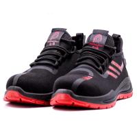 Полуботинки-кроссовки БАЛТОБУВЬ с КП на ПУ/ТПУ арт. 5333К, черн/красн. р.36-46