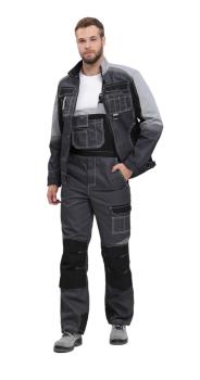 Костюм с п/к ВЕКТРОН ФОРМУЛА-2 35хб/65пэ, пл.240, т.сер/сер/черн.