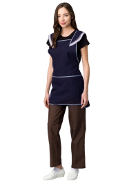 Фартук-сарафан ЛЕПЕСТОК 100пэ, пл.160, т.синий