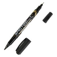 Маркер перманентный двухсторонний DELI MATTE 0,5/1мм