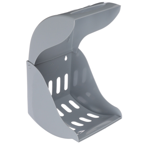 Держатель для туалетной бумаги пластик, закрытый ЭКОНОМ (серый)