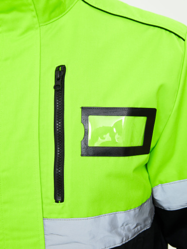 Костюм сигнальный с п/к PROFLINESPECIALIST-2 35хб/65пэ, пл.240, лимонный/черный