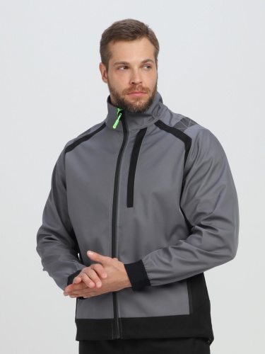 Куртка PROFLINELEADER 100пэ, пл.280, серо/черная