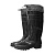 Сапоги ПВХ мужские с надставкой м. С40,  45 см, однослойная подошва, черные