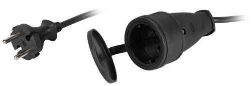 Удлинитель ЭРА Greenlie, черный, 10 м