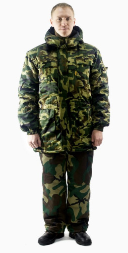 Куртка утепленная ОХРАНА-СУРГУТ на замке ткань ГЕРДА (КИТАЙ) 35хб/65пэ, пл.210