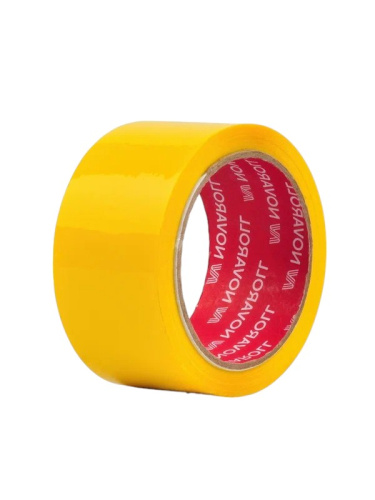 Клейк. лента (СКОТЧ) широкий цветной НОВА РОЛЛ 48 мм*66 м*43 мкм, желтый