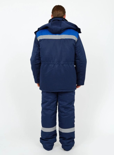 Костюм утепленный с п/к ЛЕГИОН 35хб/65пэ, пл.210, т.син/вас.
