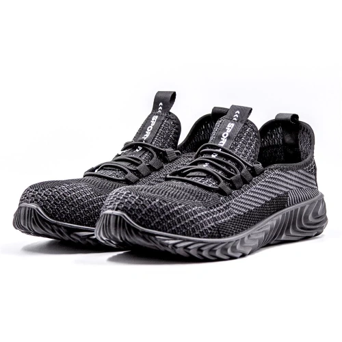 Полуботинки-кроссовки БАЛТОБУВЬ с ТП на ПУ арт. 3233, черный/серый р.36-46