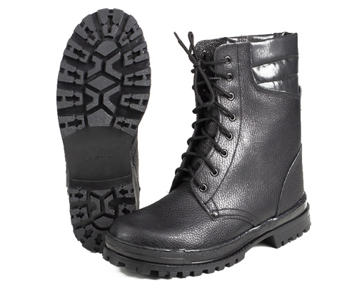 Ботинки утепленные с завышенным берцем ОМОН ХРОМ на ТЭП нат. мех